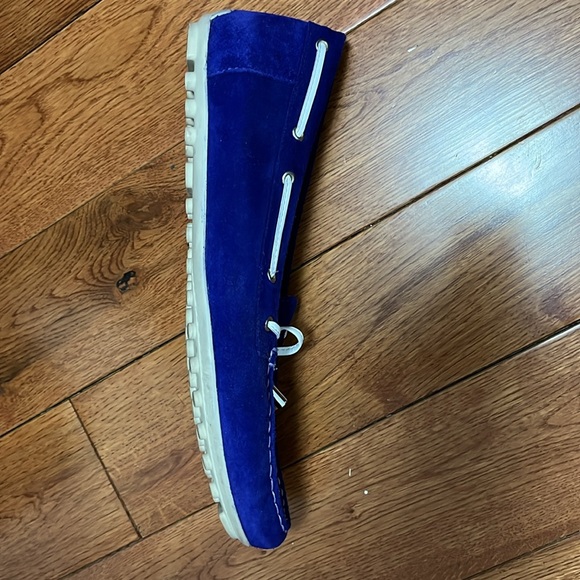 Geox royal blue suede loafers 38 1/2. Gently used. - Picture 2 of 3